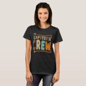 Cafeteria Crew Text Groovy Retro T-shirt (Voorkant volledig)