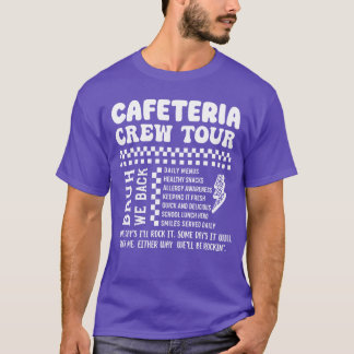 Cafeteria terug naar school retro vintage t-shirt