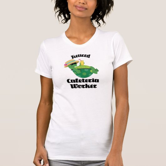 Cafeteria Worker (schildpad) in ruste T-shirt (Voorkant)