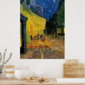 Caféterras bij Nacht Poster (Keuken)