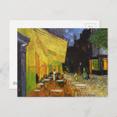 Caféterras bij Night Van Gogh Briefkaart (Voorkant / Achterkant)