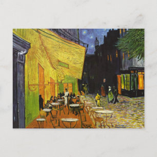 Caféterras bij Night Van Gogh Briefkaart