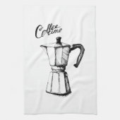 Cafetière Geyser. Les arts graphiques. Serviette à (Vertical)