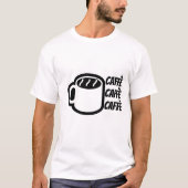 Caffè | Café en T-shirt italien (Devant)