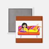 Caffe Diva Magnet Magneet (Voorkant / Achterkant)