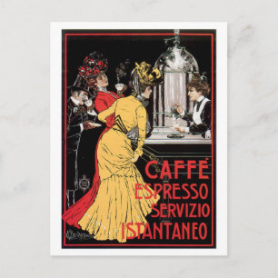 Caffe Espresso Coffee Drink & Art Briefkaart