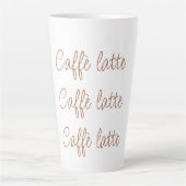 Caffè latte | Eenvoudige stijlvolle schrijftypogra Latte Mok (Voorkant)