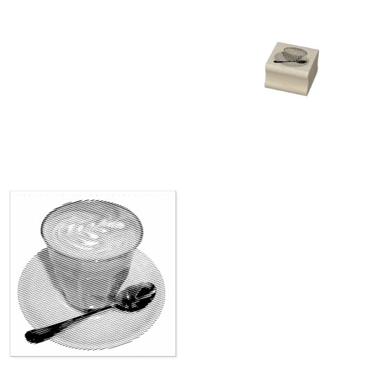 Caffè latte 	rubberstempel (Gestempeld)
