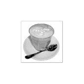 Caffè latte 	rubberstempel (Afrduk)