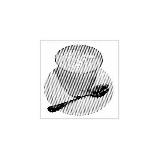 Caffè latte 	rubberstempel (Afrduk)