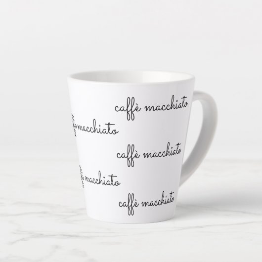 Caffè macchiato latte mok (Rechterhoek)