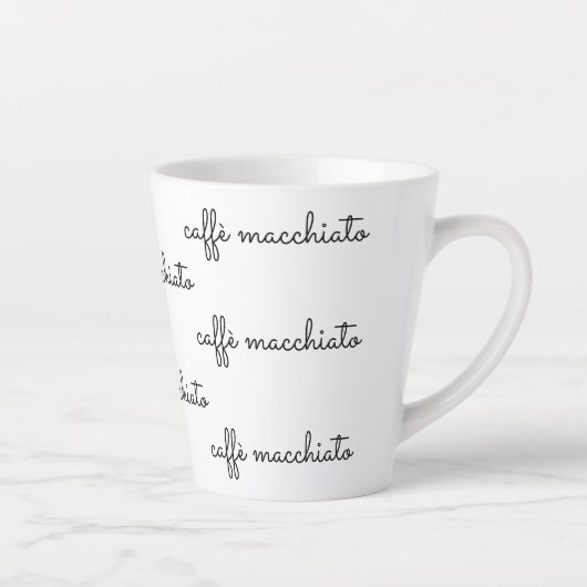 Caffè macchiato latte mok (Rechts)