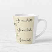 Caffè macchiato sur l'aspect antique latte mug (Droite)