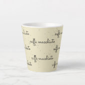Caffè macchiato sur l'aspect antique latte mug (Devant)