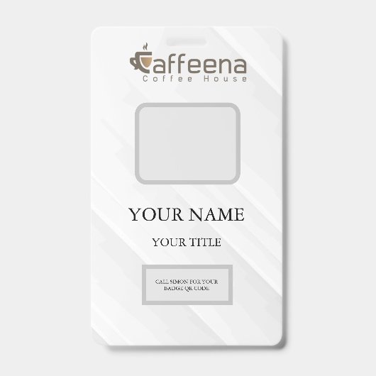Caffeena-badge Badge (Achterkant)