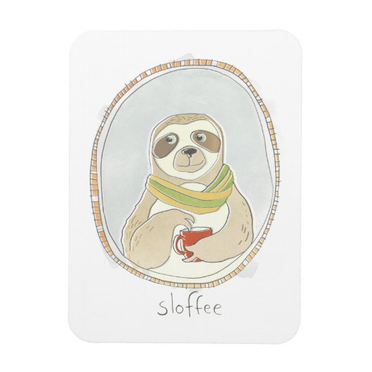 Caffeinaire Cutie | Sloffee Magneet (Verticaal)