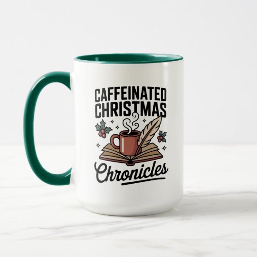 Caffeinated Christmas Chronicles Mug Holiday Fun (Gauche)