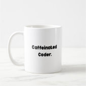 Caffeinated Coder Mok – Grappig Cadeau voor Progra (Links)