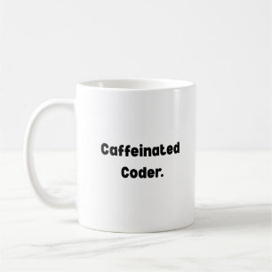 Caffeinated Coder Mok – Grappig Cadeau voor Progra