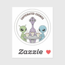 Caffeinated Cosmos Cute Funny Alien Coffee