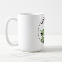 Caffeinated Cosmos Schattige Grappige Alien Koffie