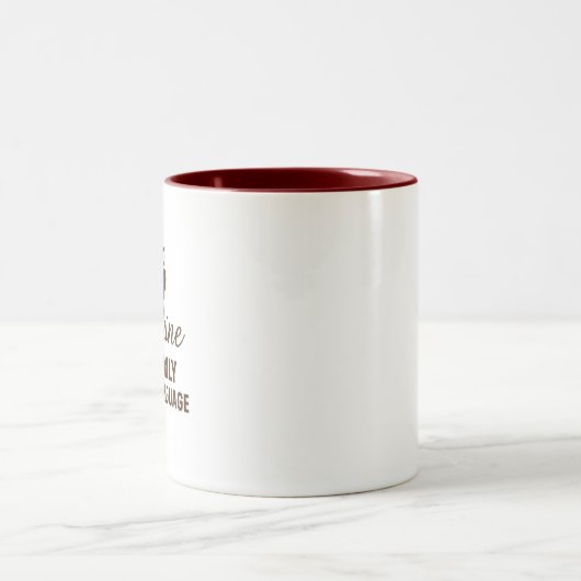 Caffeine Addict Minimalistic Design Coffee Mug  (Centre)