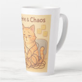 Caffeine and Choas Coffee Mug Latte Mok (Rechterhoek)