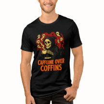 Caffeïne Boven Kisten Griezelige Grim Reaper Koffi