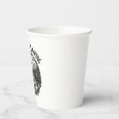 Caffeine & Camping Papieren Bekers (Links)