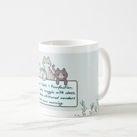 Caffeine & Cats Mug (Devant droit)