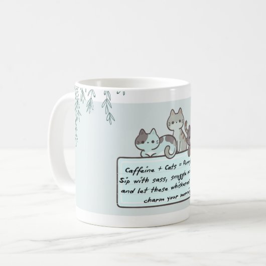 Caffeine & Cats Mug (Devant gauche)