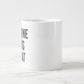 Caffeine. Chaos. Repeat. – Neon Cyberpunk Coffee M Extra Grote Beker (Voorkant)