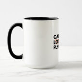 Caffeine Chargement Veuillez Patienter Coffee Mug (Gauche)