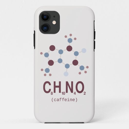 Caffeine Chemical Formule Case-Mate iPhone Case (Achterkant)