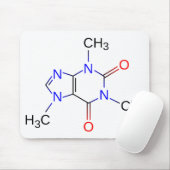 Caffeine Chemical Structure Mousepad Muismat (Met muis)