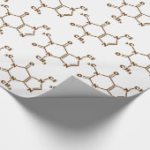 Caffeine Coffee Molecular Chemical Formule Cadeaupapier (Hoek)
