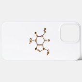 Caffeine Coffee Molecular Chemical Formule Case-Mate iPhone Case (Achterkant (horizontaal))