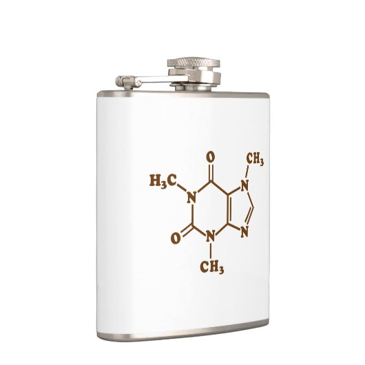Caffeine Coffee Molecular Chemical Formule Heupfles (Rechts)