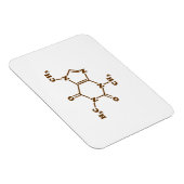 Caffeine Coffee Molecular Chemical Formule Magneet (Rechterzijde)