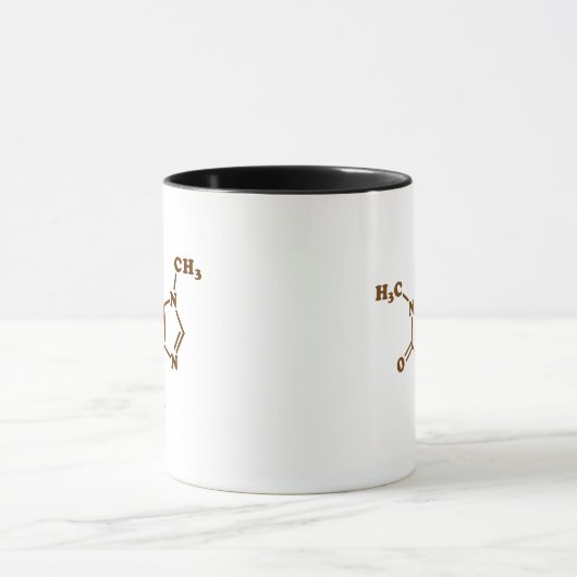 Caffeine Coffee Molecular Chemical Formule Mok (Midden)