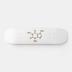 Caffeine Coffee Molecular Chemical Formule Skateboard