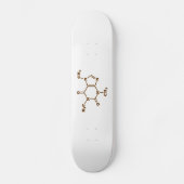 Caffeine Coffee Molecular Chemical Formule Skateboard (Voorkant)