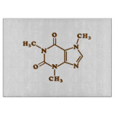 Caffeine Coffee Molecular Chemical Formule Snijplank (Voorkant)