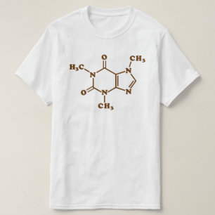 Caffeine Coffee Molecular Chemical Formule T-shirt