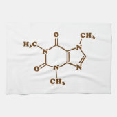 Caffeine Coffee Molecular Chemical Formule Theedoek (Horizontaal)