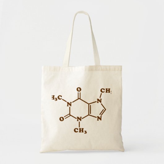 Caffeine Coffee Molecular Chemical Formule Tote Bag (Voorkant)