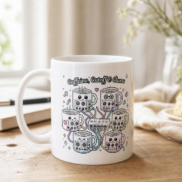 Caffeine, Cutoff & Chaos – Synth Nerd Kaffee Koffiemok