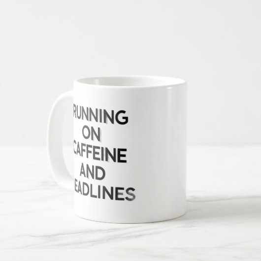 Caffeine & Deadlines Hustle Mug (Devant gauche)