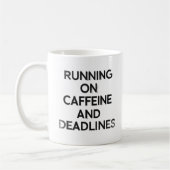 Caffeine & Deadlines Hustle Mug (Gauche)