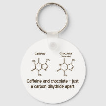Caffeine en chocolade-Sleutelhanger